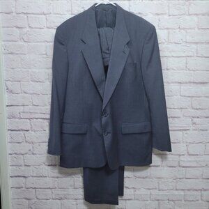 Givenchy Monsieur Wool Suit No Size Micro Houndstooth Jacket Pants Midnight Blue